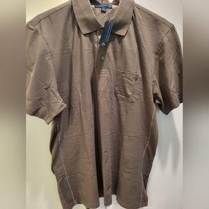 NWT Material London Men's Short Sleeve Polo Shirt Sz L